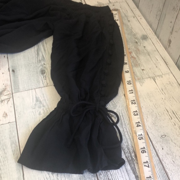 LOFT Off Shoulder Peplum Button Sleeves Top Small - Picture 12 of 12